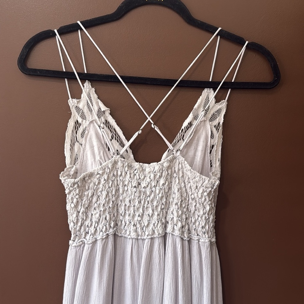 Free People Pale Gray Adella Maxi Slip Dress - Picture 4 of 5